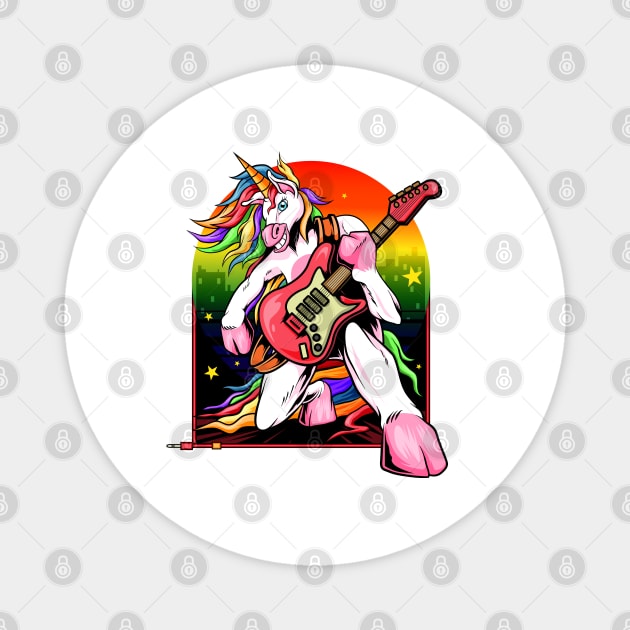 Unicorn Rocker Magnet by BDAZ